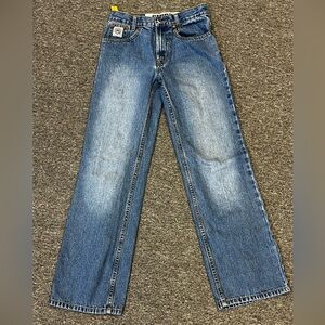 Cinch Boys 14S Relaxed Fit Jeans Blue Denim Gold Stitch Rodeo Western Cowboy